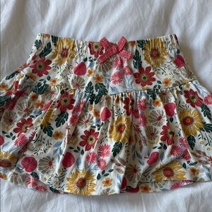Cynthia Rowley floral skort with glitter accents - size 5